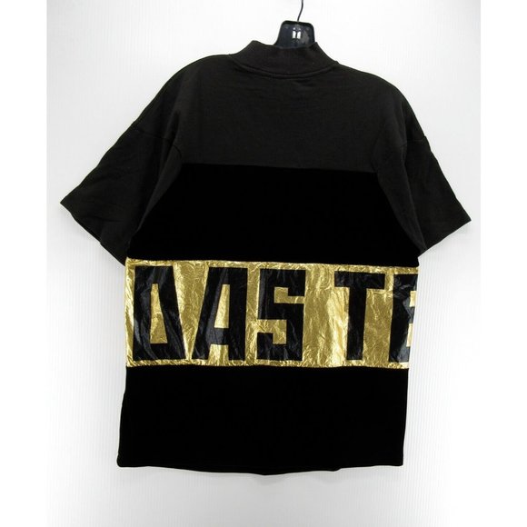 Adidas Top XS Velvet Gold Panel Team Color Block Pullover Shirt - Picture 6 of 10